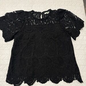 JADE Black Lace Women's Top